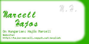 marcell hajos business card
